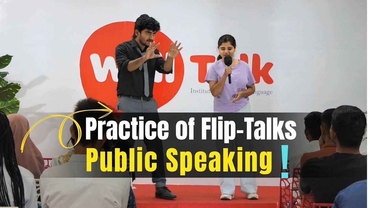 Practice of Flip-Talks Public Speaking at WellTalk | Public Speaking training | Confidence Buliding