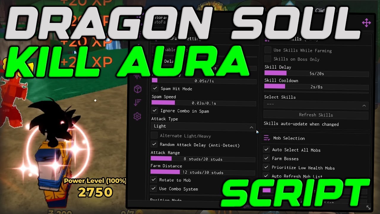 [🔥ZAMASU] Dragon Soul Script Gui Kill Aura & Auto Farm - Roblox 2025 ...