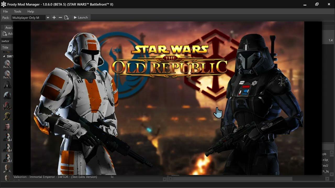 Star wars battlefront 2 frosty mod manager 1 0 6 0 beta 5 youtube