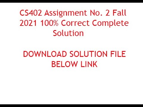 cs402 assignment no 2