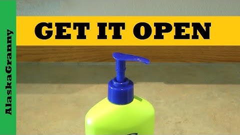Open Stuck Pump Top Bottle...Can