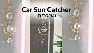 How to Make a Crystal Car Suncatcher ✨ Easy DIY for Beginners