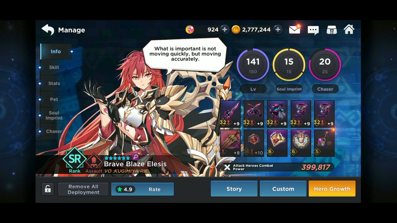 Testing different lineups against Elesis soul imprint pt.1