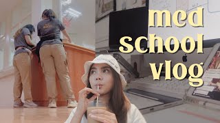 med school vlog ☕️ coffee w friends, hospital duty, study with me / kristine abraham