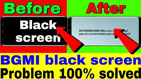 {🔥} Bgmi black screen problem | bgmi black screen | black screen bgmi | bgmi black screen solution