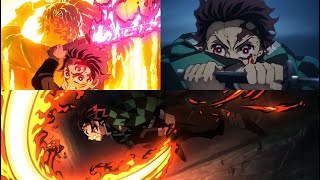 All Hinokami Kagura Sun Breathing Techniques | Tanjiro Kamado | Demon Slayer Compilation