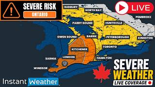 🔴 LIVE |⚡️Canada's Severe Weather Coverage: Ontario (Sat, Aug. 22, 2026)