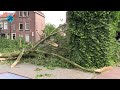 Behoorlijke schade zomerstorm Polly in Heiloo en Alkmaar