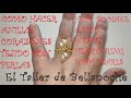 COMO HACER ANILLO CORAZONES TEJIDO CON PERLAS-HOW TO MAKE A HEART RING WIRE WRAP WITH PEARLS