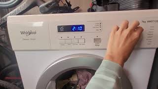 Whirlpool dryer AWD712S2 all program and options