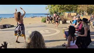 Rope Dart Woman, Belly Dancer, And Random Old Guy At Edgewater