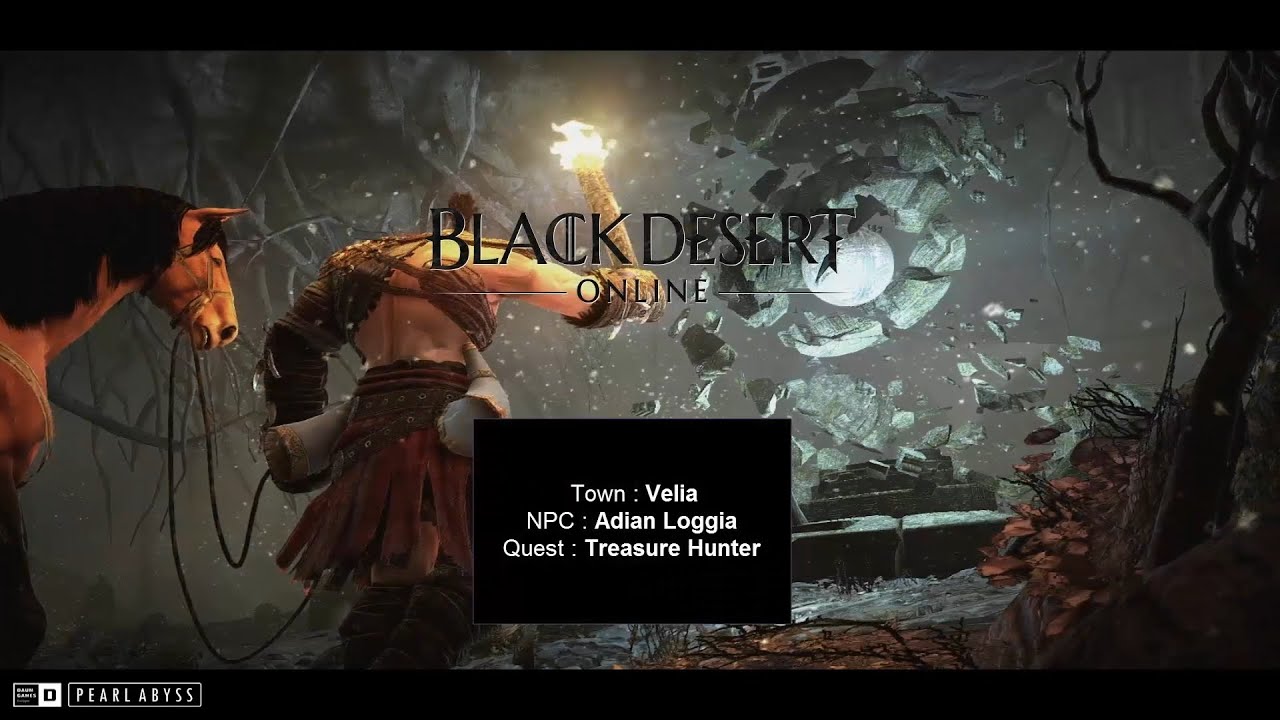 Black Desert Velia Treasure Hunter Quest YouTube