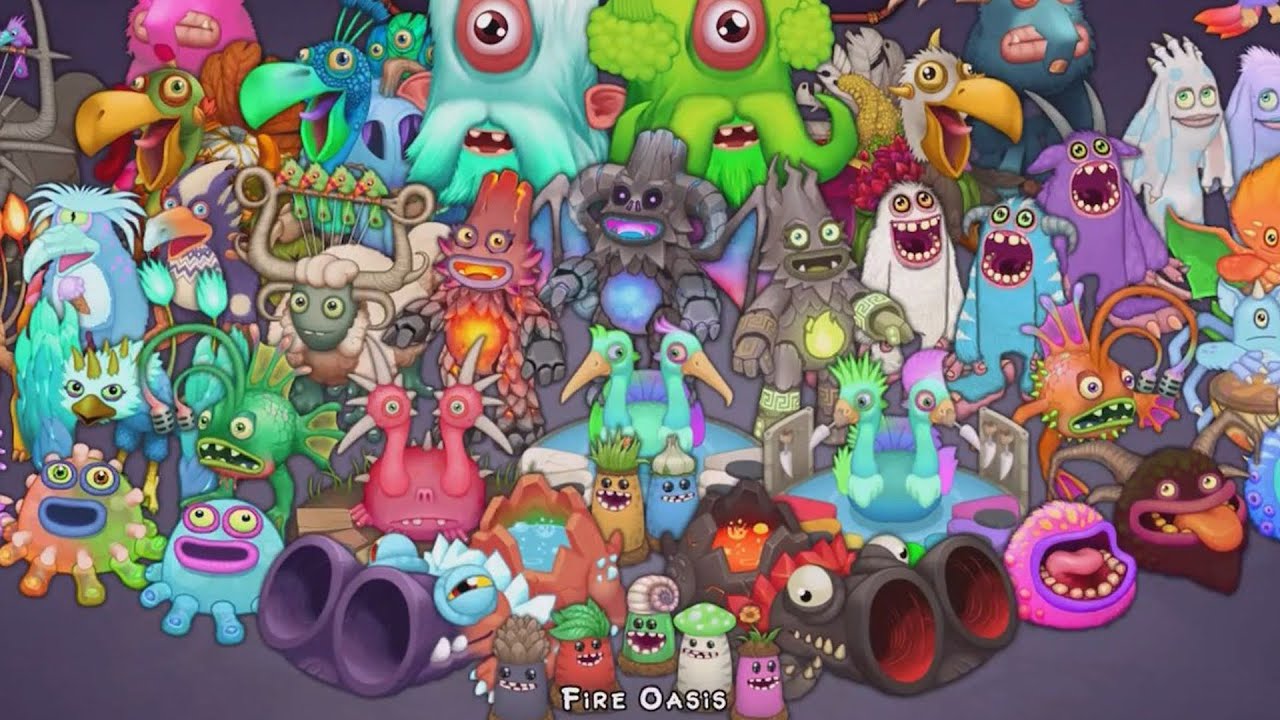 Christmas 2021 Song 5 Fire Oasis Island My Singing Monsters YouTube