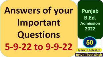 50 Answers of your Important Questions  l Learn to Actualize l Dr. Tirath Singh