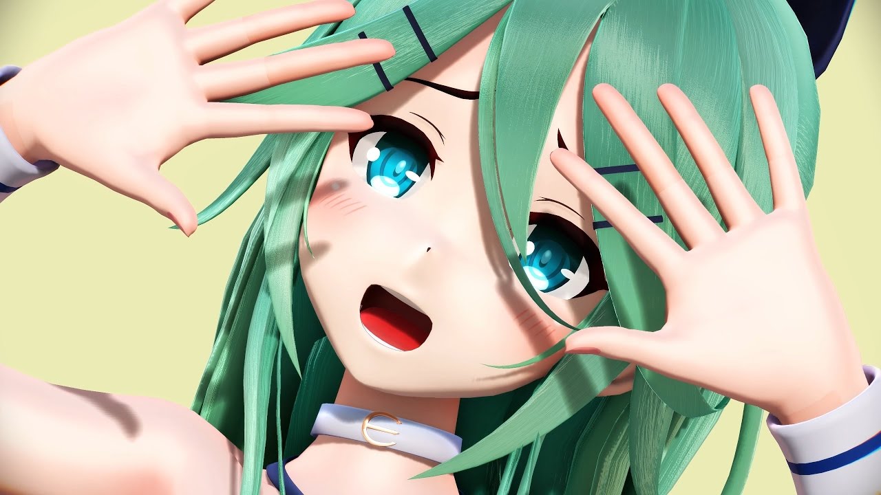 【MMD艦これ】水着の山風でおじゃま虫