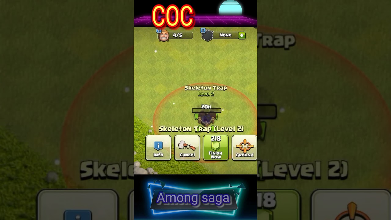 skeleton trap max levels😱