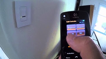 Logitech Harmony One remote and Lutron Maestro IR dimmer   video 2