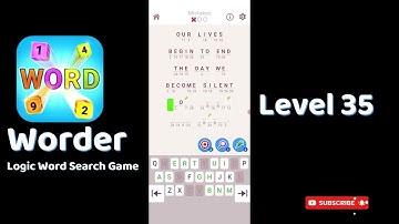 Worder Logic Word Search Level 35 Walkthrough 🧩 | Go Answer 🎮