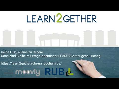 Learn2gether - der Lerngruppenfinder der Ruhr Universität Bochum