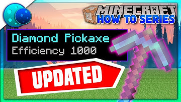 How To Make An Efficiency 1000 Custom Enchant Using Commands! On Minecraft Bedrock Edition!