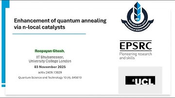 INQA Conference 2025: Roopayan Ghosh - University College London / IIT Bhubaneswar