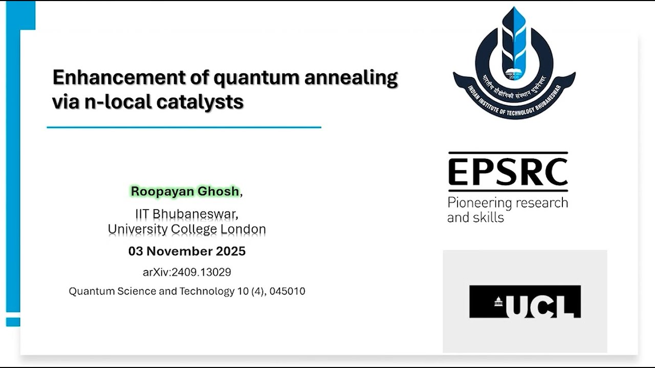 INQA Conference 2025: Roopayan Ghosh - University College London / IIT Bhubaneswar