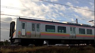 E129系B24編成 信越本線下り普通433M 石打→新潟