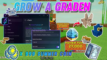 [KEY LESS]  ☀️🌶️GROW A GARDEN SCRIPT AUTO SUMMER EVENT | AUTO DUPE SEED | AUTO MORE!!