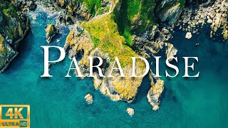 FLYING OVER PARADISE (4K UHD)-Beautiful Piano Music Relax With Beautiful Nature Videos - 4K Ultra HD