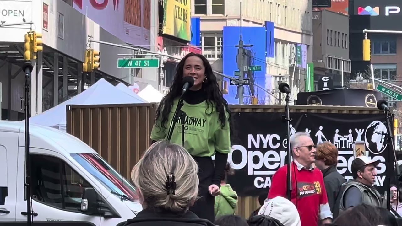 Lisa DeGuzmann (Elphaba) sings The Wizard and I from Wicked- Broadway Earth Day