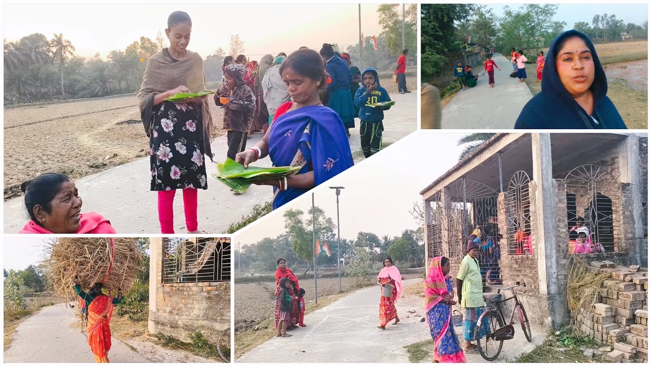 Aaj gaon ke purane Mandir mein Puja Hui# my village vlog 