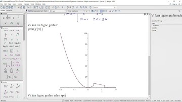 Stykkevise funktioner i Maple