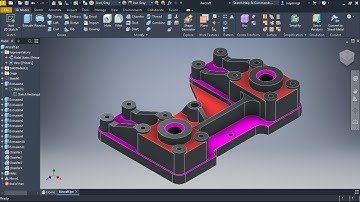 Aircraft Bracket Tutorial Autodesk Inventor Professional 2026 Full Step #inventor2026 #download #cad