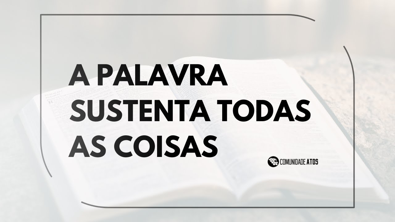 A palavra sustenta todas as coisas. - Pr. Charles Damé Vieira -30.07.23 ...