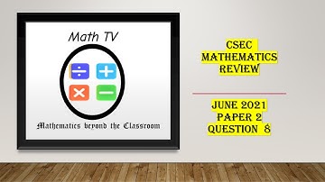 CSEC MATHEMATICS JUNE 2021|QUESTION 8 REVIEW|FUNCTIONS, RELATIONS AND GRAPHS
