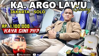 Rp. 1.100.000 KAYA GINI⁉️😱 | Perjalanan Jakarta - Solo naik KA. ARGO LAWU LUXURY