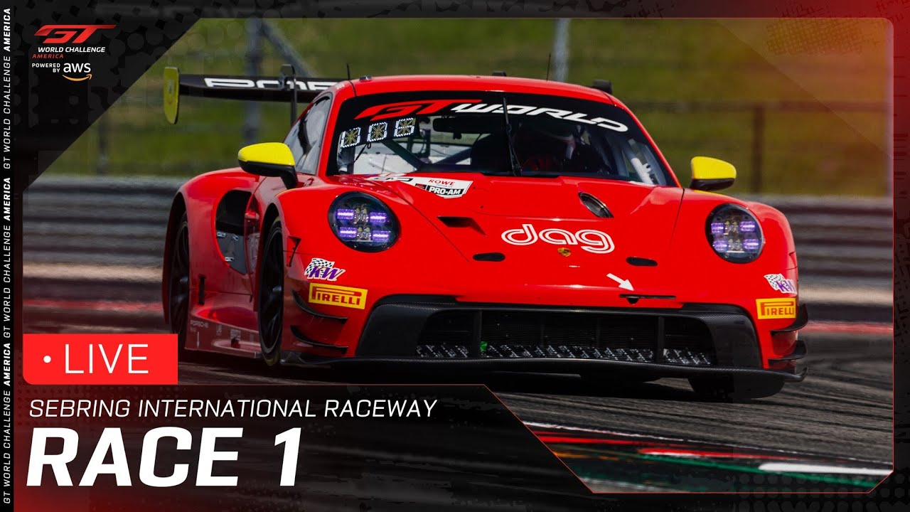 LIVE | Race 1 | Sebring International Raceway | GT World Challenge America powered by AWS 2025
