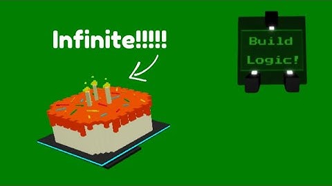 Infinite cake in BUILD LOGIC! Tutorial.