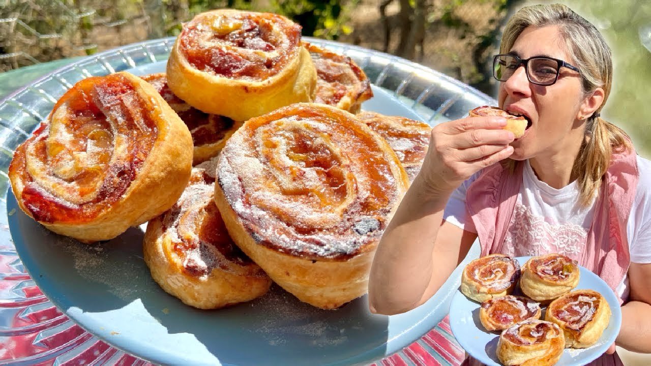 Sempre me pedem estes Enroladinhos de Maçã e Canela e eu faço super rápido!