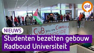 Studenten bezetten gebouw Radboud Universiteit