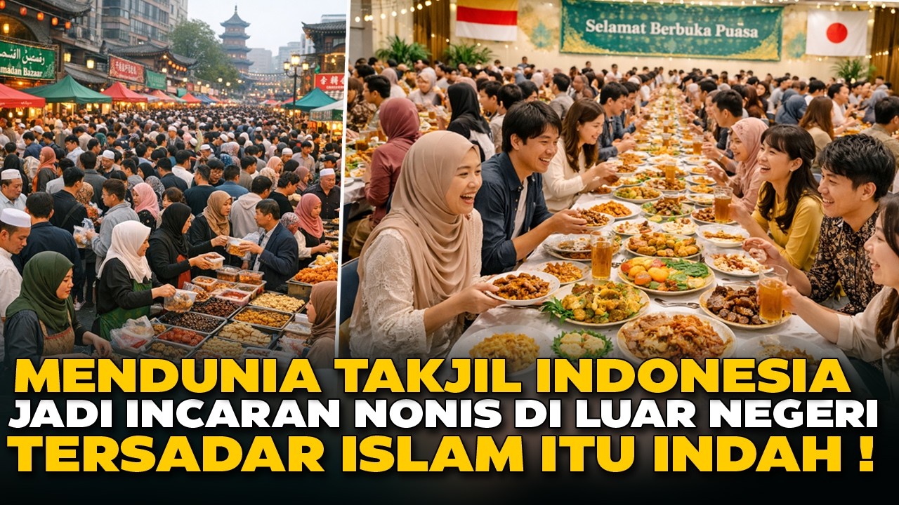 Mendunia! Takjil Indonesia Jadi Incaran Nonis di Luar Negeri - Mereka Tersadar Islam Itu Indah
