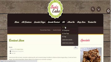 Joomla Template OT Swizcake- Menzza.com