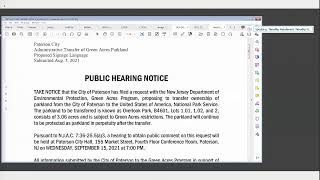 Paterson NJ - August 23, 2021 Historic Preservation Commission