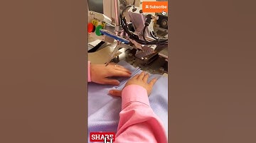 Easy method for sleeve placket joint by auto machine#youtube #machine #shortsads #garments #sewing
