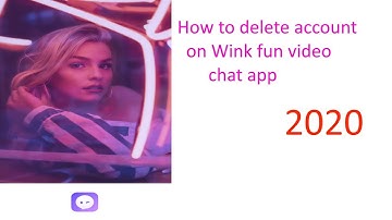 how to delete account on wink fun video chat app | how to deactivate account on wink  video chat app