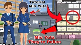 تعليمي ميو يوتا شرطيين Tutorial how to make Mio Yuta to become Police in SAKURA SCHOOL SIMULATOR