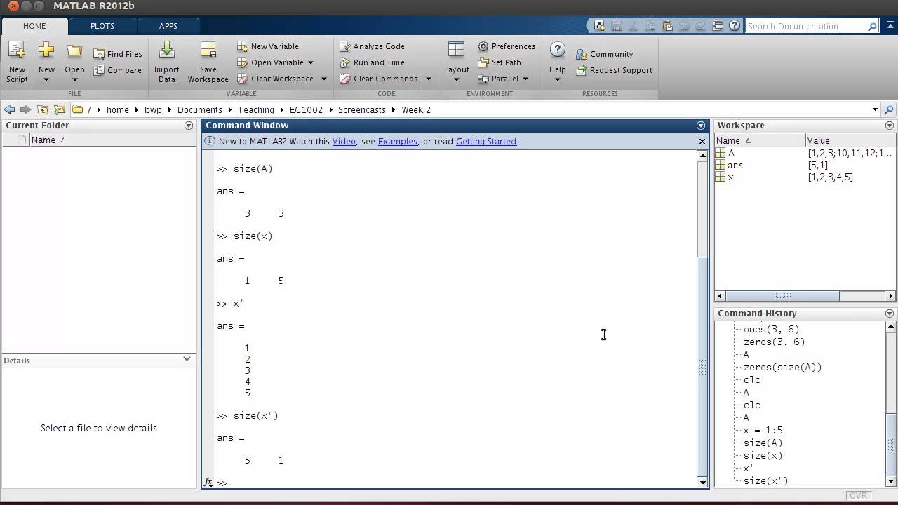 Week 4 - Part 4: Measuring Arrays and Matrices - YouTube