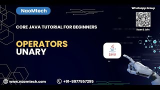 15.Java Tutorial for Beginners | Operators | Unary | Post Incrementation  Pre Incrementation Profile