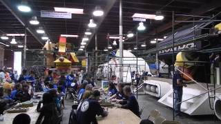 Viewing the Floats being Decorated for the 2014 Tournament of Roses Parade