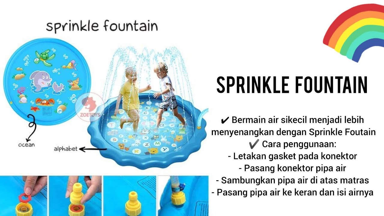 Springkle Mainan Sprinkle Fountain | mainan edukasi | mainan anak | edutoys - YouTube